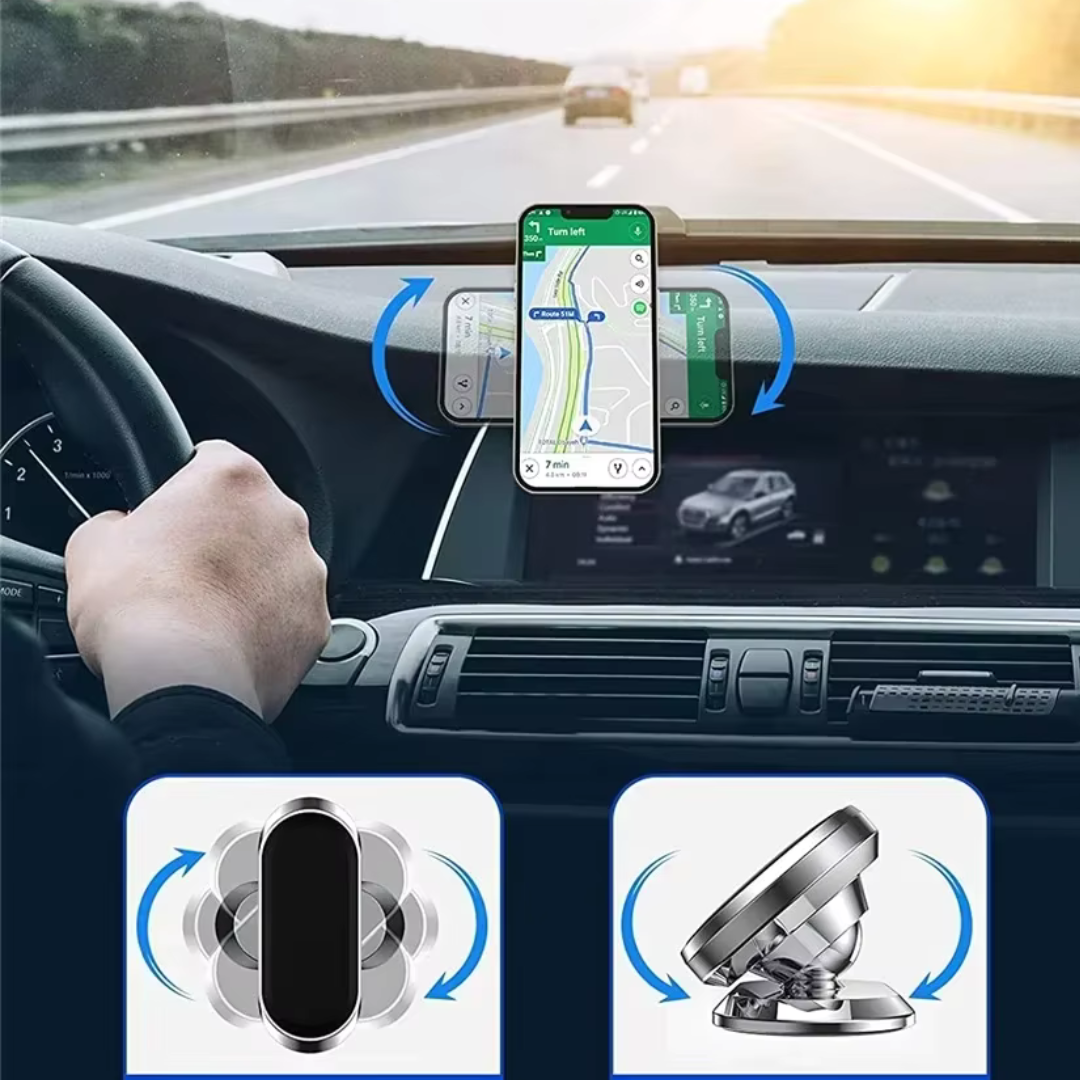 Support téléphone en métal magnétique
