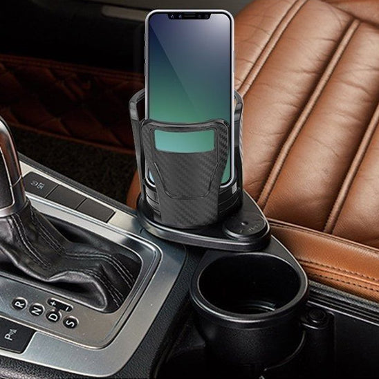 Porte-gobelet 2 en 1 rotatif pour voiture