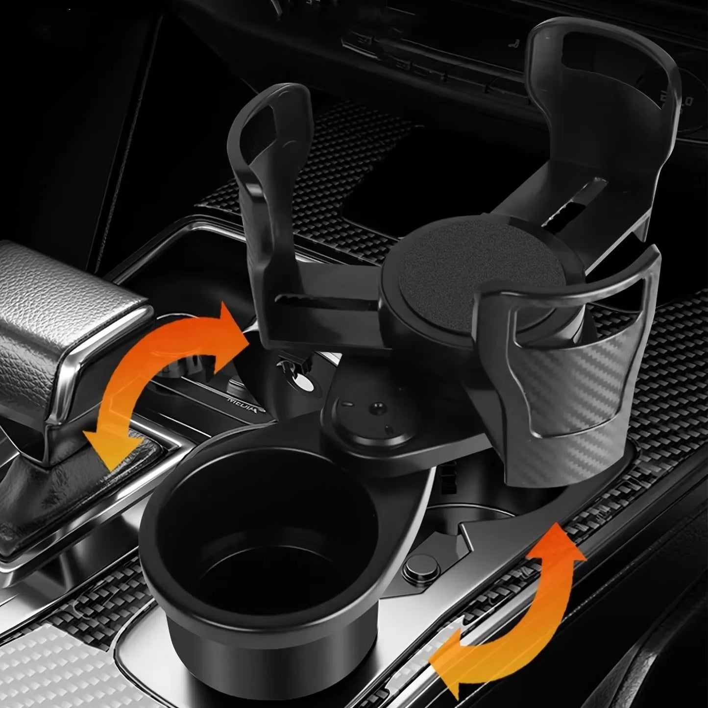 Porte-gobelet 2 en 1 rotatif pour voiture