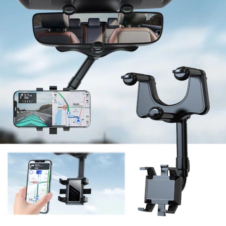 Support téléphone pour rétroviseur