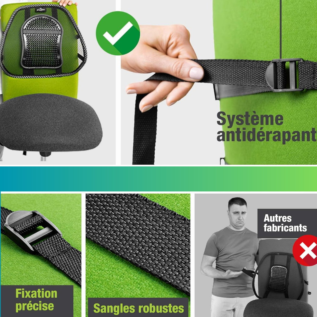 Coussin soutien lombaire-EasyCoussin™-antidérapant